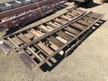 (2) 12in x 8ft Metal Cargo Loading Ramps.