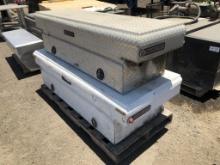 (2) Weatherguard Lockable Truck Bed Tool Boxes.