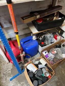 T Square Ruler, Gas Container, Coleman Water Jug