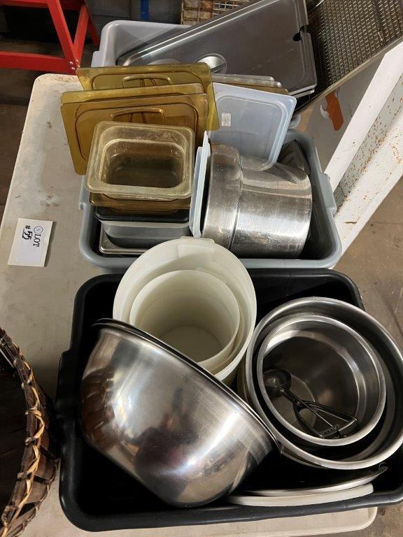 Restaurant Style Plates, Containers, Tubs