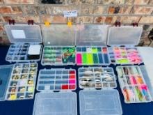 Clear Compartment Cases, Assorted Hooks,