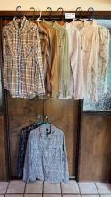 Collection Of Long Sleeve Shirts, Plaid And More