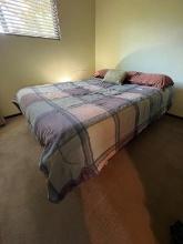 Queen Mattress And Box Spring With Bedding
