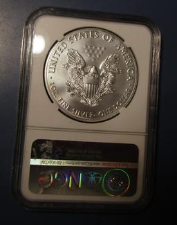 2016 AMERICAN SILVER EAGLE NGC MS-70