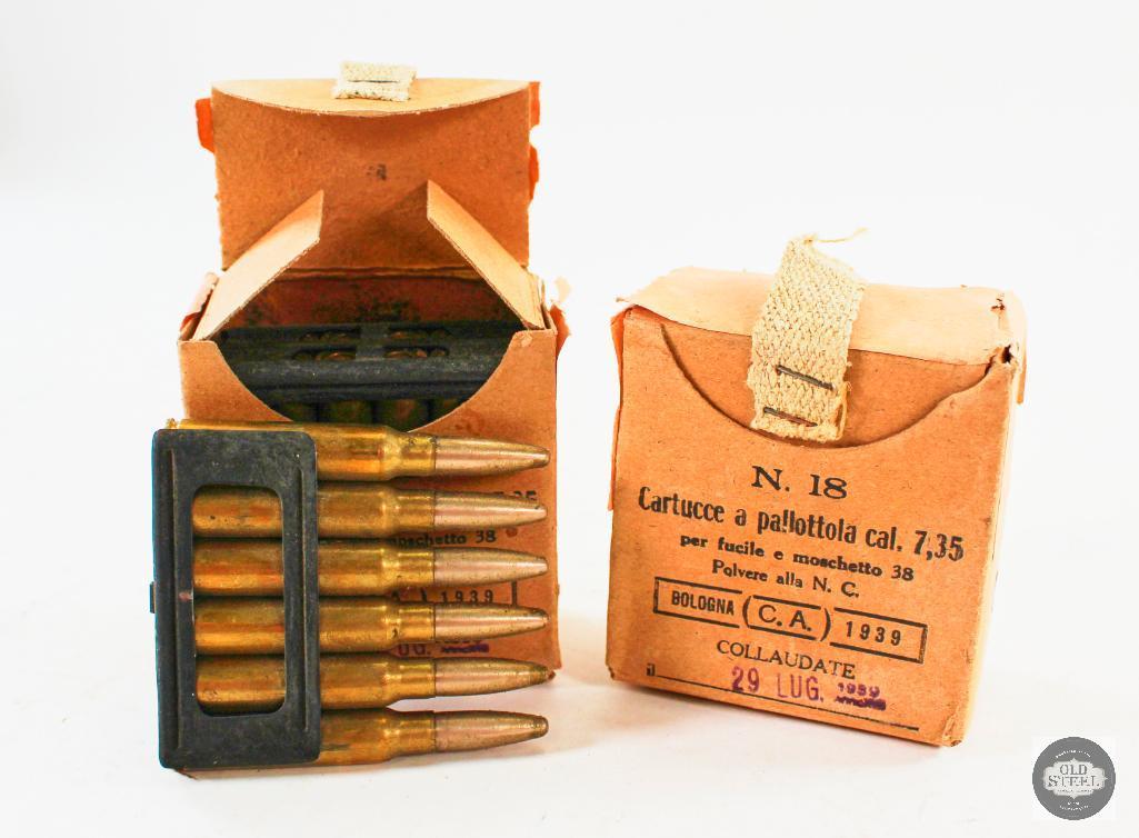 30 Rounds 7.35x51mm Carcano Ammunition - Mfg 1939