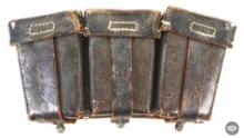 WWII German 98K Triple Pocket Ammunition Pouch