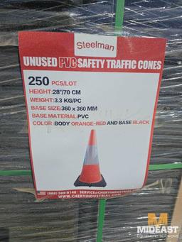 Pallet of 250 Traffic Cones
