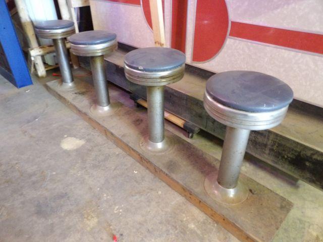 Coca Cola Soda Fountain Counter  with Stools