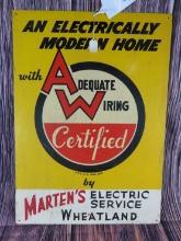 Marten's Electrical Service Sign -Wheatland, IA