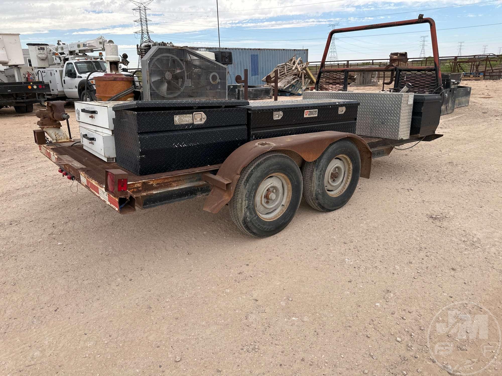 13 FT 6 IN. T/A EQUIPMENT TRAILER