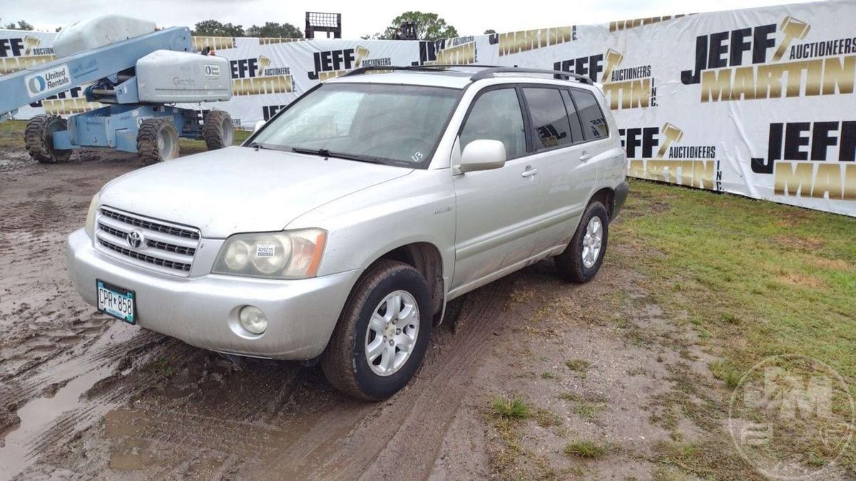 2003 TOYOTA HIGHLANDER LIMITED VIN: JTEHF21AX30123616