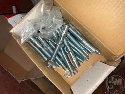 TOTE OF WEDGE ANCHOR BOLTS, SNAP-TITE CABLE CONNECTORS, & MISC