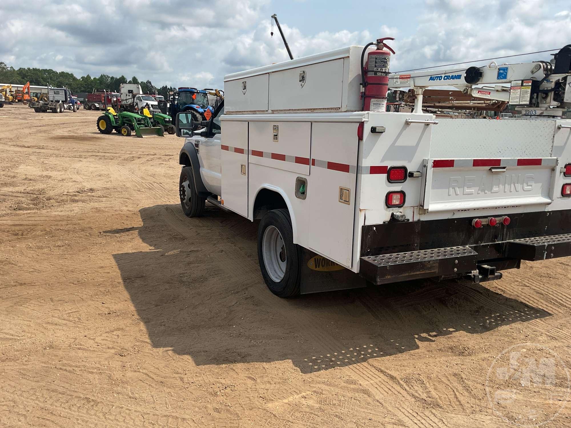 2009 FORD  F-550XL SUPER DUTY S/A MECHANICS TRUCK VIN: 1FDAF56R49EA62017