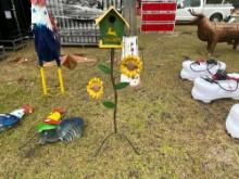 JOHN DEERE BIRD HOUSE ON STAND