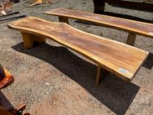 TEAKWOOD BENCH, APPROX 8' 3" L, APPROX 24" W, APPROX