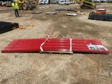 QTY (30) 35”...... X 144”...... RED POLYCARBONATE ROOF PANELS