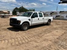 2008 FORD F-250 XL SUPER DUTY CREW CAB PICKUP VIN: 1FTSW20598EE40022