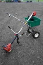 Lesco Walk Behind Spreader and Red Max BC440IOW Weedeater*