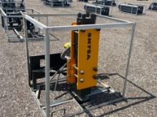 New Skid Steer Hydraulic Post Pounder