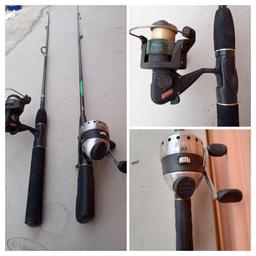 PAIR OF FISHING POLES AND REELS