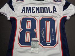 Danny Amendola New England Patriots Autographed Custom Football Jersey JSA w coa