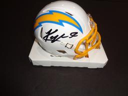 Khalil Mack Los Angeles Chargers Autographed Riddell Mini Helmet GA coa