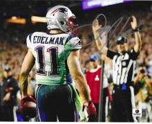 Julian Edelman New England Patriots Autographed 8x10 Photo GA coa