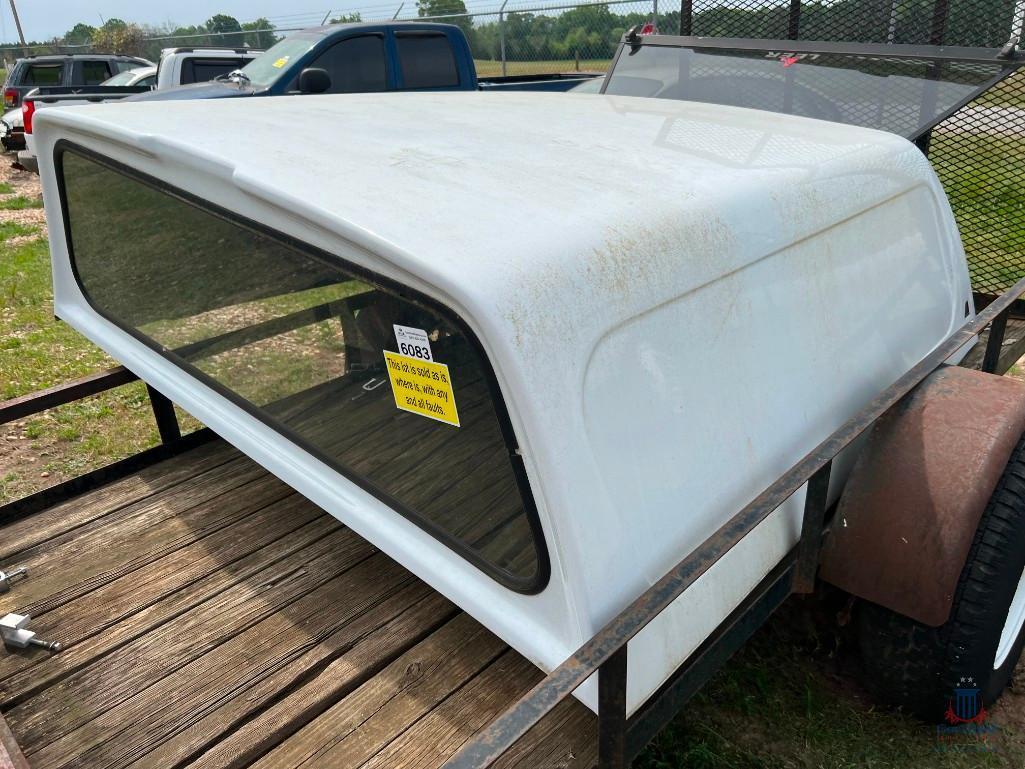 * SEIZED ITEM * 5'X10' UTILITY TRAILER/CAMPER SHELL;**NO TITLE, INVOICE ONLY**