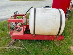200 GALLON PRESSURE WASHER TANK W/ HOSE AND WAND