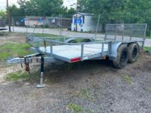 TANDEM AXLE UTILITY TRAILER;***INVOICE ONLY,NO TITLE***
