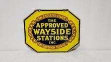 Original  Approved Wayside Station Porcelain Sign