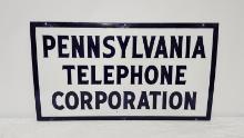 Original Pennsylvania Telephone Porcelain Sign