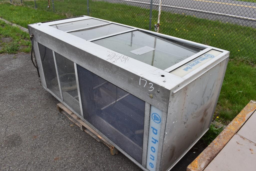 New Jersey Bell Stainless Steel Telephone Booth