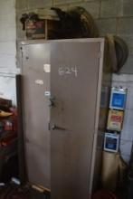 Bifold Metal Cabinet with Contents
