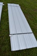 32 Pieces of 12' Galvalume Corrugated Metal Paneling