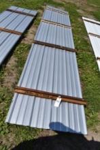 28 Pieces of 16' Galvalume Corrugated Metal Paneling