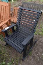 Amish Made 28" Black Stain Chair