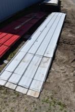 Group of White Metal Roofing
