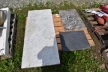 2 Marble Counter Tops and Slate