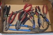 Flat of Misc Pliers