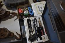 Weller Soldering Gun with Box of Soldering Items