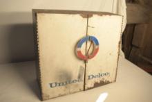 Vintage United Delco Metal Parts Cabinet