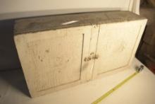 Antique Wood Bifold Cabinet