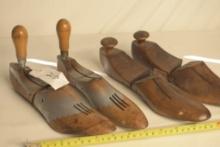 2 Antique Solid Wood Shoe Stretchers