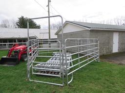 CATTLE CORRAL - GALVANIZED 10 PANEL 12FT SECTIONS