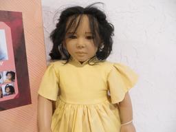 1988 Mattel The World Child Collection 1195 Annette Himstedt Michiko Doll, 30"- With