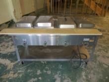Aerohot food warmer table w/4 sections