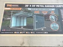 New TMG 20'X20' Metal Carport Shed