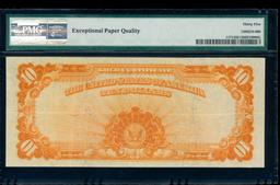 1907 $10 Gold Certificate PMG 35EPQ