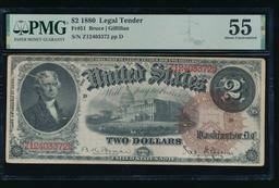 1880 $2 Legal Tender Note PMG 55